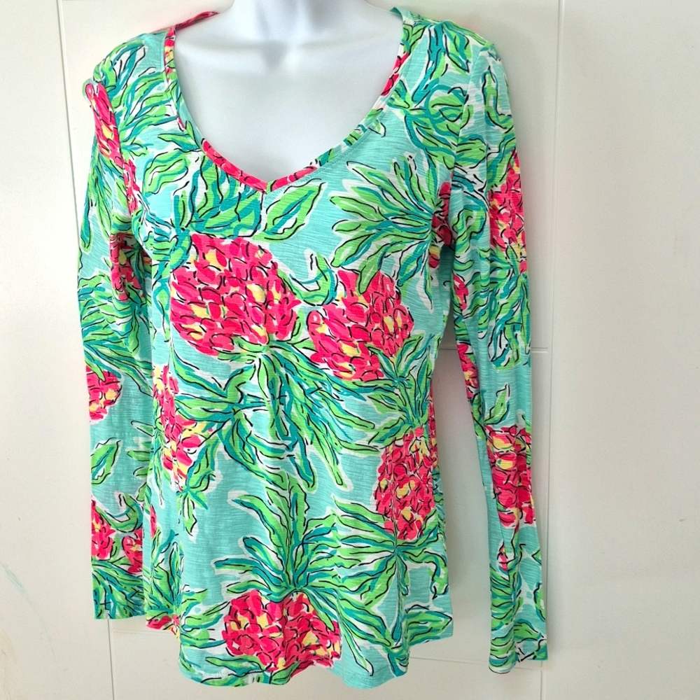Lilly Pulitzer Multicolor Floral Blouse